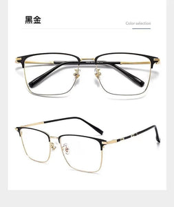 58mm Ultra clear alloy full frame square eyeglass frame for men and women anti blue prescription eyeglass frame 39209
