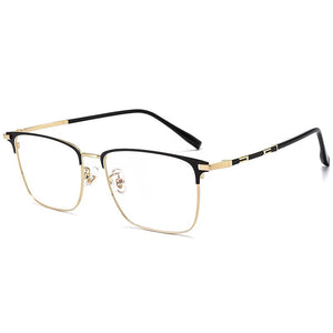 58mm Ultra clear alloy full frame square eyeglass frame for men and women anti blue prescription eyeglass frame 39209
