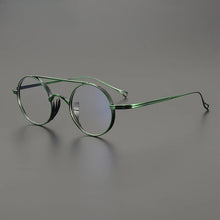 Load image into Gallery viewer, Vintage Pure Titanium Eyeglasses Frame Men Retro Round Pilot Glasses Frame Women Japan Luxury Brand Designer Small Face Eyewear