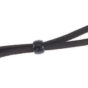5PCS Black Neck Buckle Lanyard Holder PU Glasses Masks Chain Neck Strap Adult