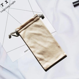 5pcs Printed Glasses Cloth Bag Dustproof Waterproof Sunglasses Pouches  Soft Cloth Dust Pouch Optical Glasses Carry Bag