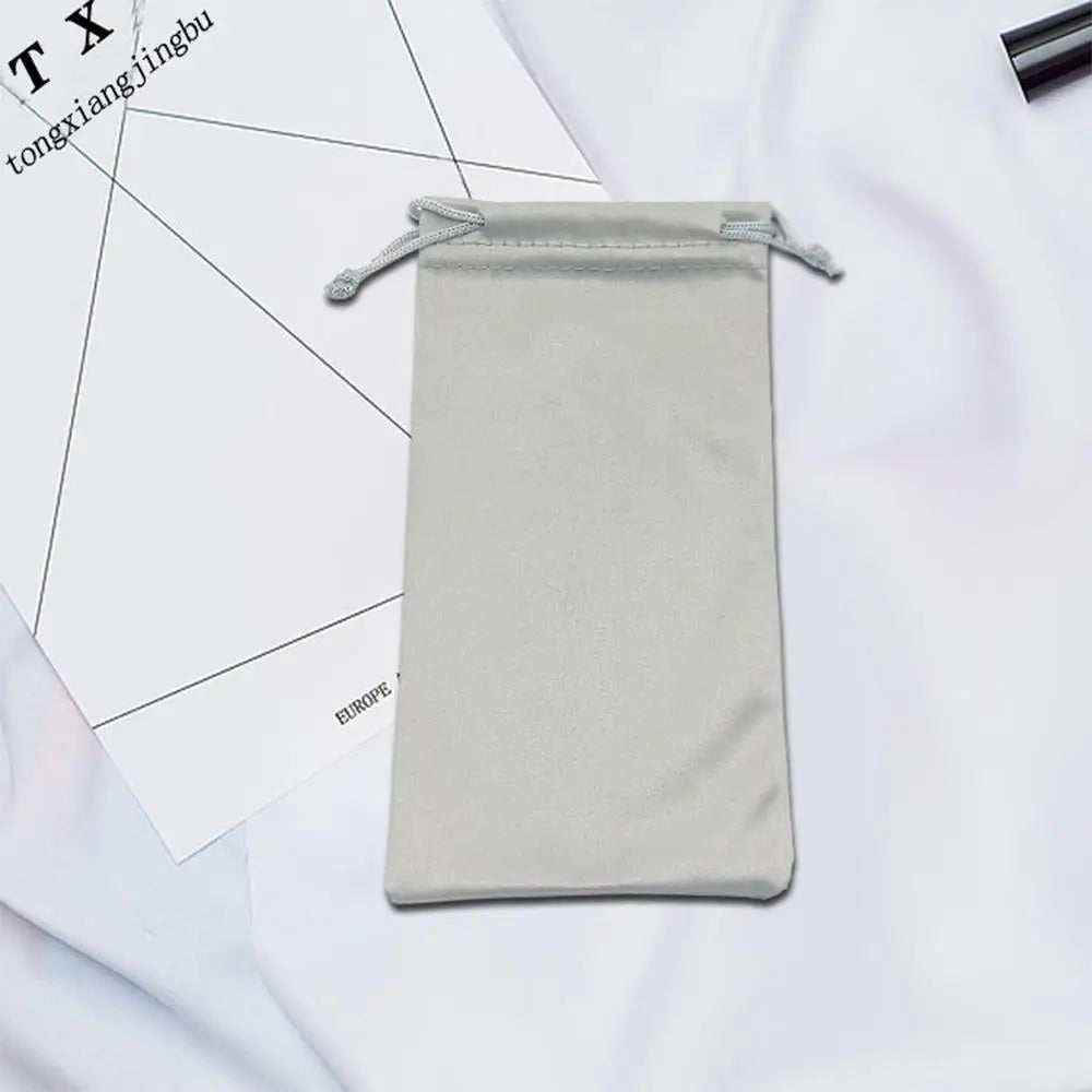 5pcs Printed Glasses Cloth Bag Dustproof Waterproof Sunglasses Pouches  Soft Cloth Dust Pouch Optical Glasses Carry Bag