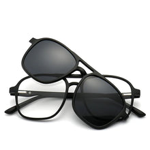 Load image into Gallery viewer, 6 In 1 Magnetic Suction Set Mirror Polarized Sun Glasses Male Female Sport Driving Night Vision Goggles Sunglasses Clip Piece