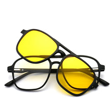 Load image into Gallery viewer, 6 In 1 Magnetic Suction Set Mirror Polarized Sun Glasses Male Female Sport Driving Night Vision Goggles Sunglasses Clip Piece