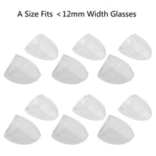 Load image into Gallery viewer, 6 Pairs Splash Proof Safety Eye Glasses Side Shields Clear Flexible Slip On Protective Shield Fits All Size Eyeglasses