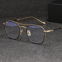 Load image into Gallery viewer, Vintage Pilot Pure Titanium Eyeglasses Frame Men Women Retro Prescription Glasses Frame Luxury Brand Myopia Optical Eyewear