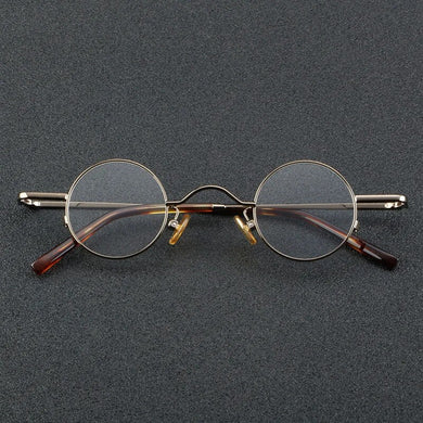 6801 Ultralight Pure Titanium Round Glasses Frame For Man Women Vintage Optical Myopia Prescription Eyeglasses Frames
