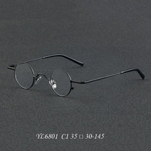 Load image into Gallery viewer, 6801 Ultralight Pure Titanium Round Glasses Frame For Man Women Vintage Optical Myopia Prescription Eyeglasses Frames