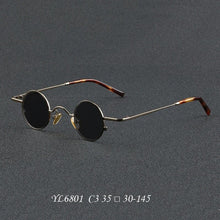 Load image into Gallery viewer, 6801 Ultralight Pure Titanium Round Glasses Frame For Man Women Vintage Optical Myopia Prescription Eyeglasses Frames
