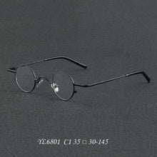 Load image into Gallery viewer, 6801 Ultralight Pure Titanium Round Glasses Frame For Man Women Vintage Optical Myopia Prescription Eyeglasses Frames