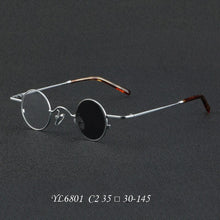 Load image into Gallery viewer, 6801 Ultralight Pure Titanium Round Glasses Frame For Man Women Vintage Optical Myopia Prescription Eyeglasses Frames