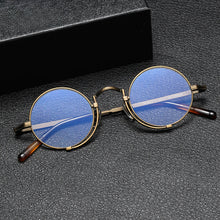 Load image into Gallery viewer, Vintage Pure Titanium Eyeglasses Frame Men Round Prescription Myopia Optical Glasses Frame Women Luxury Brand Spectacles Eyewear