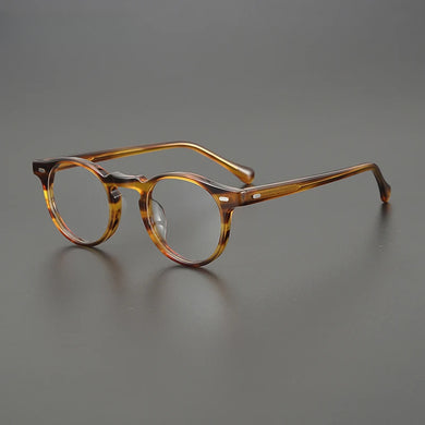 Handmade Acetate Glasses Frame Men Vintage 2024 New Ultra Light Eyeglasses Frame Women Japan Retro Luxury Brand Designer Eyewear