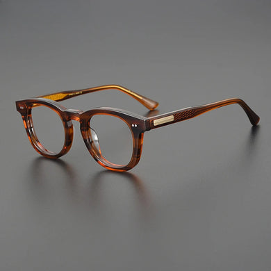 Vintage Acetate Glasses Frame Men Women Retro Prescription Myopia Eyeglasses Frame 2023 New Korea Handmade Luxury Brand Eyewear