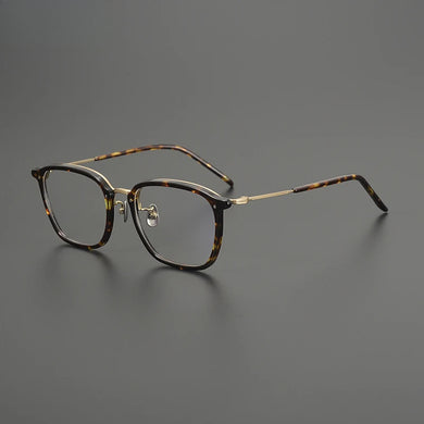Gatenac Quality Pure Titanium Glasses Frame Men Square Ultra Light Eyeglasses Frame Women Fashion Luxury Brand Designer Eyewear