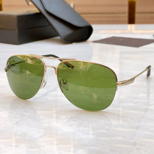 78ES Pure Titanium Outdoor Double Bridge Sunglasses Oval Men Driving Uv400 Solar Eyeglasses Women Original Quality Eyewear