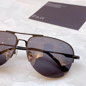 78ES Pure Titanium Outdoor Double Bridge Sunglasses Oval Men Driving Uv400 Solar Eyeglasses Women Original Quality Eyewear