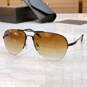 78ES Pure Titanium Outdoor Double Bridge Sunglasses Oval Men Driving Uv400 Solar Eyeglasses Women Original Quality Eyewear