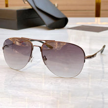 Load image into Gallery viewer, 78ES Pure Titanium Outdoor Double Bridge Sunglasses Oval Men Driving Uv400 Solar Eyeglasses Women Original Quality Eyewear