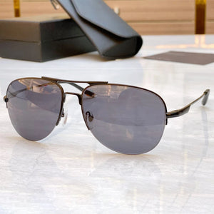 78ES Pure Titanium Outdoor Double Bridge Sunglasses Oval Men Driving Uv400 Solar Eyeglasses Women Original Quality Eyewear