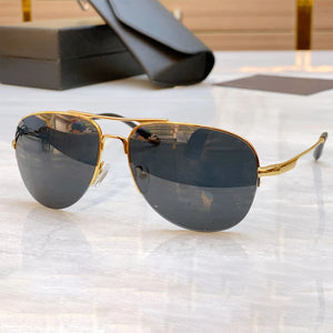 78ES Pure Titanium Outdoor Double Bridge Sunglasses Oval Men Driving Uv400 Solar Eyeglasses Women Original Quality Eyewear