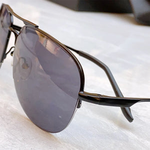 78ES Pure Titanium Outdoor Double Bridge Sunglasses Oval Men Driving Uv400 Solar Eyeglasses Women Original Quality Eyewear