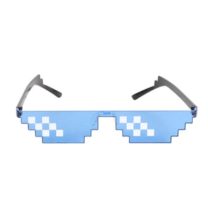 8 Bit Thug Life Sunglasses Pixelated Mosaic Vintage Funning Sun Glasses Unisex Party Toy Glasses Men Women UV400 Shades Eyewear