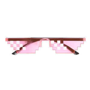 8 Bit Thug Life Sunglasses Pixelated Mosaic Vintage Funning Sun Glasses Unisex Party Toy Glasses Men Women UV400 Shades Eyewear