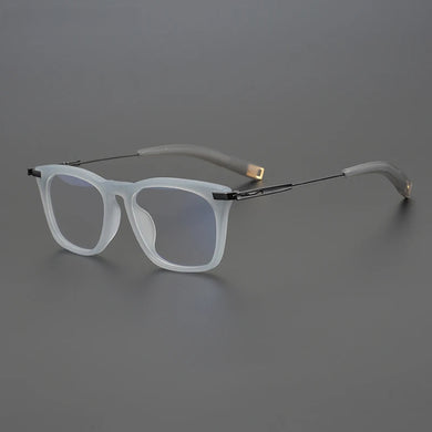 Vintage Titanium Optical Eyeglasses Frame Men Square Prescription Myopia Acetate Glasses Frame Women Luxury Brand Retro Eyewear