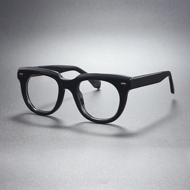 Vintage Acetate Glasses Frame Men Retro High Quality Handmade Eyeglasses Frame Women Designer Korea Luxury Brand Eyewear