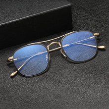 Load image into Gallery viewer, Vintage Pilot Pure Titanium Eyeglasses Frame Men Women Retro Prescription Glasses Frame Luxury Brand Myopia Optical Eyewear