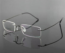 Load image into Gallery viewer, 9 colors Lightest Design Brand Bangni Rimless Non-screw Foldable Leg Pure Titanium Optical Eyeglasses Frame Prescription Glasses