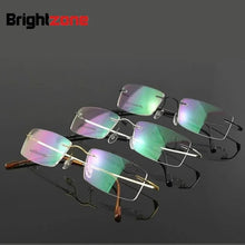 Load image into Gallery viewer, 9 colors Lightest Design Brand Bangni Rimless Non-screw Foldable Leg Pure Titanium Optical Eyeglasses Frame Prescription Glasses