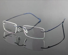Load image into Gallery viewer, 9 colors Lightest Design Brand Bangni Rimless Non-screw Foldable Leg Pure Titanium Optical Eyeglasses Frame Prescription Glasses