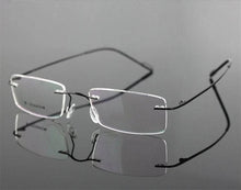 Load image into Gallery viewer, 9 colors Lightest Design Brand Bangni Rimless Non-screw Foldable Leg Pure Titanium Optical Eyeglasses Frame Prescription Glasses