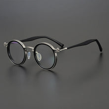 Load image into Gallery viewer, Vintage Round Acetate Titanium Glasses Frame Men Retro Ultra Light Handmade Eyeglasses Frame Women Designer Luxury Brand Eyewear
