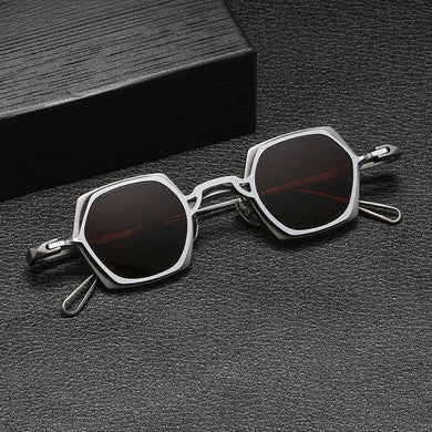 Vintage 2 In 1 Magnet Clip Pure Titanium Eyeglasses Frame Men Polarized Small Glasses Frame Women Luxury Brand Designer Eyewear