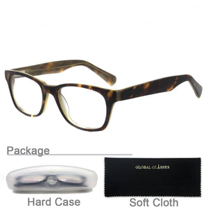 A023   Men Glasses Brands Designer Square Frame Women Eyeglasses Acetate Eye Eyewear