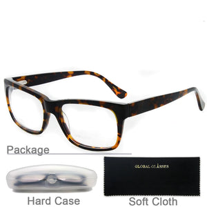 A023   Men Glasses Brands Designer Square Frame Women Eyeglasses Acetate Eye Eyewear