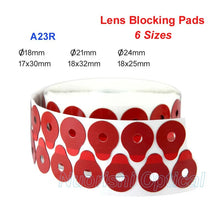 Load image into Gallery viewer, A23R 1000pcs Good Quality Lens Adhesive Tape Edging Polishing Blocking Pads 18mm/21mm/24mm/17mm Square