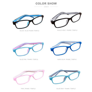 AGE 10-13 Years Kids Eyeglasses Frame Ultra-light Glasses For Children 14G TR90&Silicon Frame/Temple  Screwless Eyewear49mm-15mm