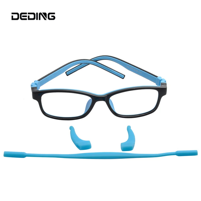 AGE 10-13 Years Kids Eyeglasses Frame Ultra-light Glasses For Children 14G TR90&Silicon Frame/Temple  Screwless Eyewear49mm-15mm