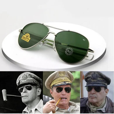 AO Aviation Sunglasses Men women  American Army Military Optical retro oval driving glasses pilot Oculos de sol masculino