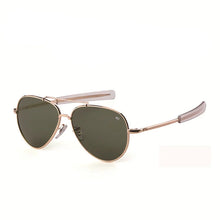 Carica l&#39;immagine nel visualizzatore di Gallery, AO Aviation Sunglasses Men women  American Army Military Optical retro oval driving glasses pilot Oculos de sol masculino