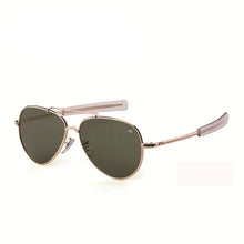 Carica l&#39;immagine nel visualizzatore di Gallery, AO Aviation Sunglasses Men women  American Army Military Optical retro oval driving glasses pilot Oculos de sol masculino