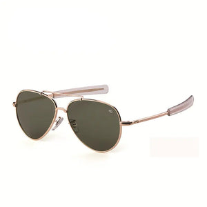 AO Aviation Sunglasses Men women  American Army Military Optical retro oval driving glasses pilot Oculos de sol masculino