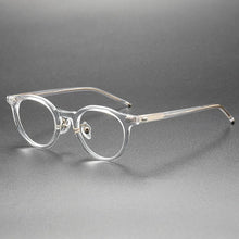 Load image into Gallery viewer, Acetate Glasses Frame Men Vintage Round Prescription Eyeglasses Women Optical Myopia Eyewear Blue Light Gafas Handmade Designer