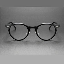 Load image into Gallery viewer, Acetate Glasses Frame Men Vintage Round Prescription Eyeglasses Women Optical Myopia Eyewear Blue Light Gafas Handmade Designer