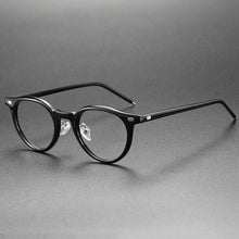 Load image into Gallery viewer, Acetate Glasses Frame Men Vintage Round Prescription Eyeglasses Women Optical Myopia Eyewear Blue Light Gafas Handmade Designer