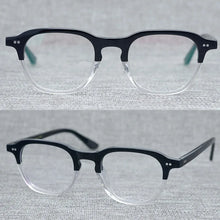 Load image into Gallery viewer, Acetate Square Glasses Frame Women Men Vintage Transparent Clear Glasses Optical Prescription Eyeglasses Frames Eyewear Oculos